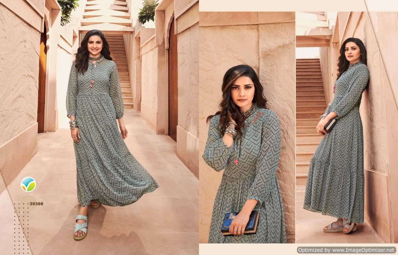 Vinay Tumbaa Dynamic Fancy Designer Georgette Party Wear Anarkali Kurti Collection